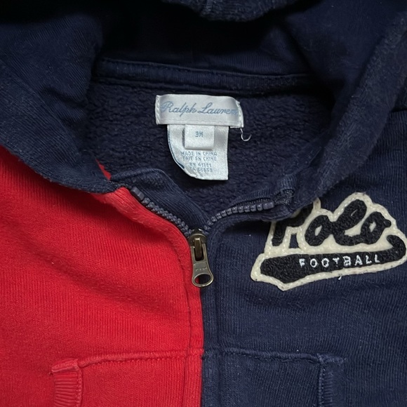 Ralph Lauren suit. Sweater is a zip up. - Picture 3 of 3